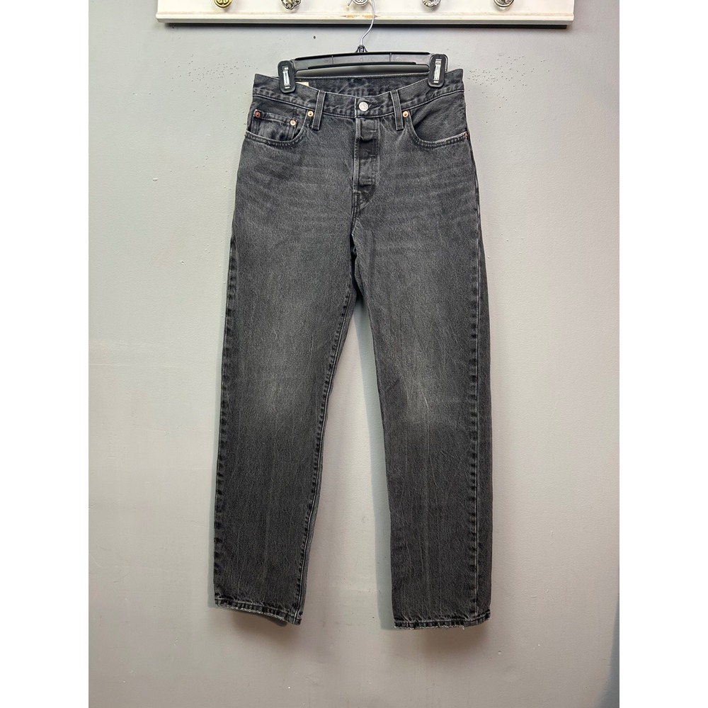 Levi's Jeans Mens 27X30 Black 501 90s Premium Straight Leg Cotton Denim